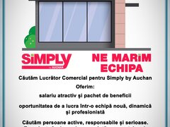 Lucrator comercial pentru Simply by Auchan